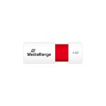 MediaRange MR970 USB-Stick 4 GB USB Typ-A 2.0 Rot, Weiß