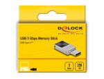 DELOCK Mini USB-Stick 5 Gbps USB-C 256 GB - Metallgehäuse