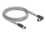 DELOCK M12 Kabel L-kodiert 5 Pin ge zu Bu re gew PUR 1m