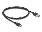 DELOCK USB Kabel A -> Mini-B St/St 1.00m sw Easy USB