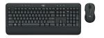 Logitech MK545 ADVANCED Wireless Keyboard and Mouse Combo Tastatur Maus enthalten Universal USB QWERTZ Deutsch Schwarz