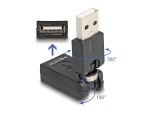 Delock Rotationsadapter USB 2.0-A Stecker zu Buchse