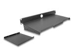 DELOCK 19" Fachboden für Tastatur und Maus 1 HE dunkelgrau