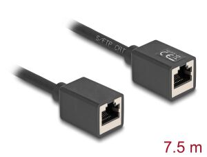 DELOCK Verlängerungsk. Kupplung RJ45 BU/RJ45 BU S/FTP 7,5m
