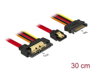 DELOCK SATA-Kabel SATA III + SATA 15Pin -> SATA 22Pin 0.30m