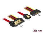 DELOCK SATA-Kabel SATA III + SATA 15Pin -> SATA 22Pin 0.30m