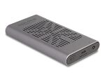 DeLOCK Externes USB 20 Gbps Gehäuse für 2 x M.2 NVMe PCIe SSD mit USB Type-C Buchse und Klon Funktion