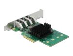 DeLOCK PCI Express x4 Karte zu 4 x extern USB 3.0 Quad Channel - Low Profile Formfaktor