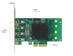 DeLOCK PCI Express x4 Karte zu 4 x extern USB 3.0 Quad Channel - Low Profile Formfaktor