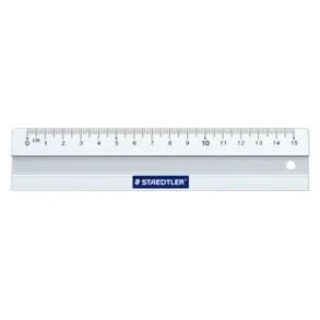 Staedtler Mars 563 Schreibtisch-Lineal 150 mm Aluminium Weiß