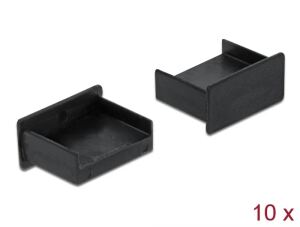 DeLOCK Staubschutz für USB Typ-A Buchse ohne Griff 10 Stück schwarz