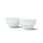 FIFTYEIGHT Schälchen-Set 200ml - Lachend Zwinkernd weiß