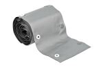 DeLOCK Kabelschutzschlauch mit Knopfverschluss hitzebeständig 2 m x 20 mm grau / schwarz