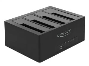 DELOCK USB Type-C Dockingstation für 4 x SATA HDD/SSD