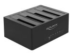DELOCK USB Type-C Dockingstation für 4 x SATA HDD/SSD