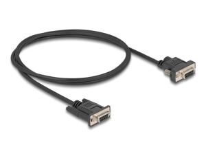DeLOCK Seriell Kabel RS-232 D-Sub9 Buchse zu D-Sub9 Buchse Stromanschluss an Pin 9 1 m