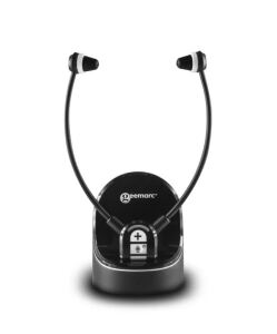 Geemarc Telecom CL7370 Kopfhörer Kabellos Nackenband Schwarz