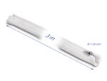 DELOCK Geflechtschlauch Reißverschl. hitzebest.3mx20mm weiß