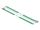 DELOCK Edelstahlkabelbinder L 500 x B 7,9 mm grün 10 Stück