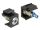 DELOCK Keystone blaue LED 6V flach schwarz