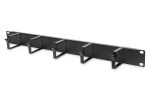 Digitus Kabelrangierpanel mit Kabelführungsbügeln für 483 mm (19")-Schränke, 1HE