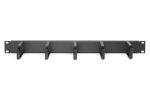 Digitus Kabelrangierpanel mit Kabelführungsbügeln für 483 mm (19")-Schränke, 1HE