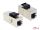 DELOCK Keystone Modul RJ45 Bu > RJ45 Bu Cat.6 kompakt 25 Stk