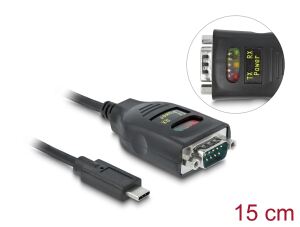 DELOCK Adapter USB Type-C > 1 x Seriell RS-232 DB9