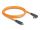 DeLOCK USB 5 Gbps Kabel USB Type-C Stecker zu USB Type-C Stecker 90° gewinkelt für Tethered Shooting 1 m orange