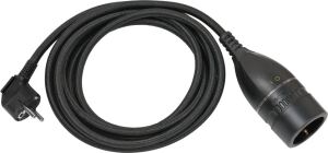 Brennenstuhl 1161830030 Stromkabel Schwarz 5 m Netzstecker Typ E+F Barrel type N
