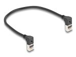 DELOCK RJ45 Netzwerkkabel Cat.6A S/FTP Slim 90° 0,25m...