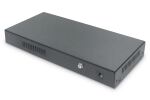 Digitus 8-Port Gigabit PoE Netzwerkswitch, Desktop, L2 managed, 2 Uplinkports, SFP, 86 W, af/at