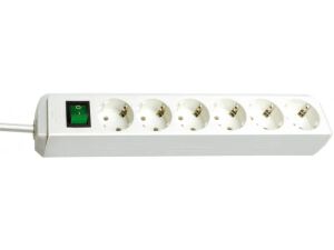 Brennenstuhl Eco Verlängerungskabel 1,5 m 6 AC-Ausgänge Weiß