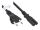 Alcasa P0370-S050 Stromkabel Schwarz 5 m Netzstecker Typ C C7-Koppler