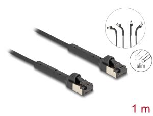 DELOCK RJ45 Netzwerkkabel Cat.8.1 winkelbar bis 40 Gbps 1m