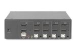 Digitus KVM Switch, 4 Port, Dual Display, 4K, DisplayPort®