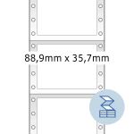 HERMA Computeretiketten 88.9x35.7 mm 1-bahnig weiß...