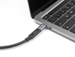 DeLOCK USB Adapter 40 Gbps USB Type-C PD 3.1 240 W Stecker zu Buchse Portschoner 8K 60 Hz Metall