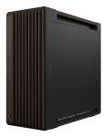 ASUS ProArt PA602 Wood Edition Modern Black - Metal Panel Midi Tower Schwarz, Holz