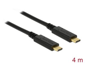 DELOCK Kabel USB 2.0 C > C E-Marker 5A 4.0m schwarz
