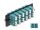 DELOCK LWL Adapter Panel LC Duplex OM4 12 Port aqua