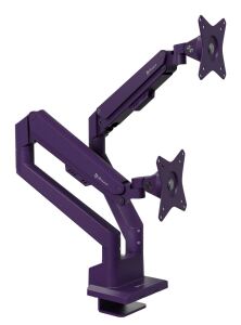 Arozzi AZ-ALZARE-NEO-DUO-PP Flachbildschirm-Tischhalterung 81,3 cm (32") Tisch/Bank Violett