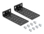 DELOCK Universelles Rack Montage Set 2 Stück schwarz