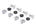 DELOCK Universelles Rack Montage Set 2 Stück schwarz