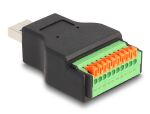 DELOCK USB 3.2 Gen 1 Typ-A Stecker zu Terminalblock Adapter