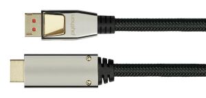 Python GC-M0217 Videokabel-Adapter 2 m DisplayPort HDMI Schwarz