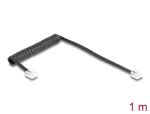 DELOCK Telefonkabel/Spiralkabel RJ11 St. zu RJ11 st. 1m