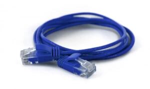 Wantec 7243 Netzwerkkabel Blau 1 m Cat6a U/UTP (UTP)