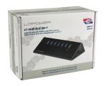 LC-Power USB Hub USB 3.2 Gen 1 (3.1 Gen 1) Type-A 5000 Mbit/s Schwarz