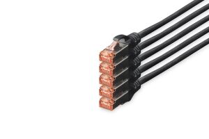 Digitus CAT 6 S/FTP Patchkabel, 5 Stück